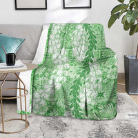 Green Puakenikeni and Maile Lei Blanket Hawaiian Style Tribal Tapa Double Strand Lei LT9 - Polynesian Pride