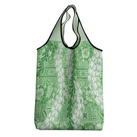 Green Puakenikeni and Maile Lei Grocery Bag Hawaiian Style Tribal Tapa Double Strand Lei LT9 - Polynesian Pride
