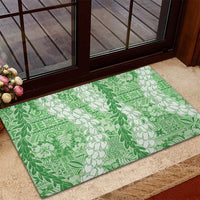 Green Puakenikeni and Maile Lei Rubber Doormat Hawaiian Style Tribal Tapa Double Strand Lei LT9 - Polynesian Pride
