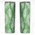 Green Puakenikeni and Maile Lei Skinny Tumbler Hawaiian Style Tribal Tapa Double Strand Lei