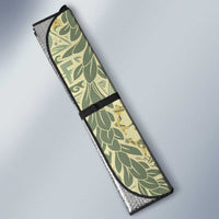 Vintage Puakenikeni and Maile Lei Auto Sun Shade Hawaiian Style Tribal Tapa Double Strand Lei - Polynesian Pride