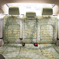 Vintage Puakenikeni and Maile Lei Back Car Seat Cover Hawaiian Style Tribal Tapa Double Strand Lei