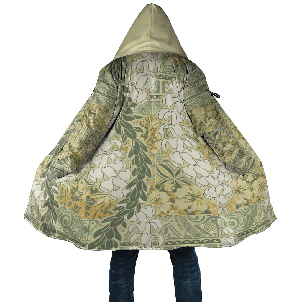 Vintage Puakenikeni and Maile Lei Cloak Hawaiian Style Tribal Tapa Double Strand Lei - Polynesian Pride