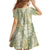 Vintage Puakenikeni and Maile Lei Family Matching Off The Shoulder Long Sleeve Dress and Hawaiian Shirt Hawaiian Style Tribal Tapa Double Strand Lei