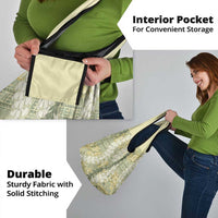 Vintage Puakenikeni and Maile Lei Grocery Bag Hawaiian Style Tribal Tapa Double Strand Lei