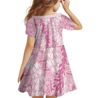 Pink Puakenikeni and Maile Lei Family Matching Mermaid Dress and Hawaiian Shirt Hawaiian Style Tribal Tapa Double Strand Lei