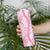 Pink Puakenikeni and Maile Lei Skinny Tumbler Hawaiian Style Tribal Tapa Double Strand Lei