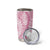 Pink Puakenikeni and Maile Lei Tumbler Cup Hawaiian Style Tribal Tapa Double Strand Lei