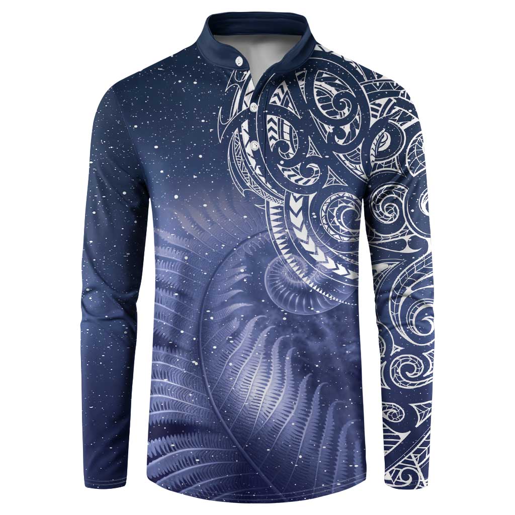 New Zealand Galaxy Fern Button Sweatshirt