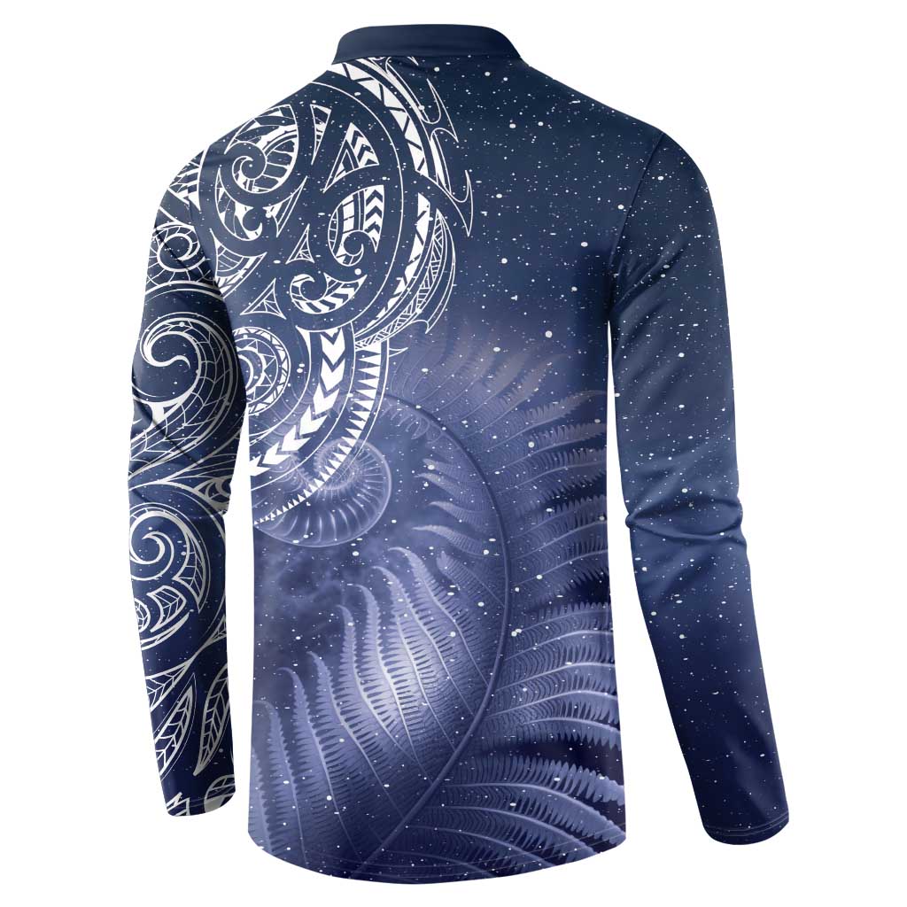 New Zealand Galaxy Fern Button Sweatshirt