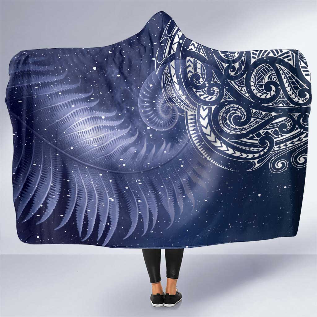 New Zealand Galaxy Fern Hooded Blanket