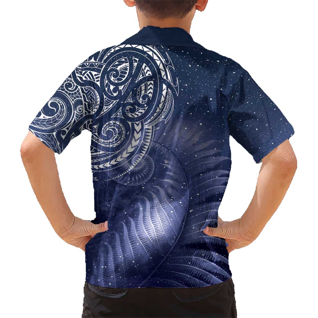 New Zealand Galaxy Fern Kid Hawaiian Shirt LT9 - Polynesian Pride