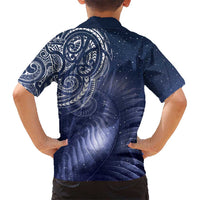 New Zealand Galaxy Fern Kid Hawaiian Shirt LT9 - Polynesian Pride