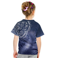 New Zealand Galaxy Fern Kid T Shirt LT9 - Polynesian Pride
