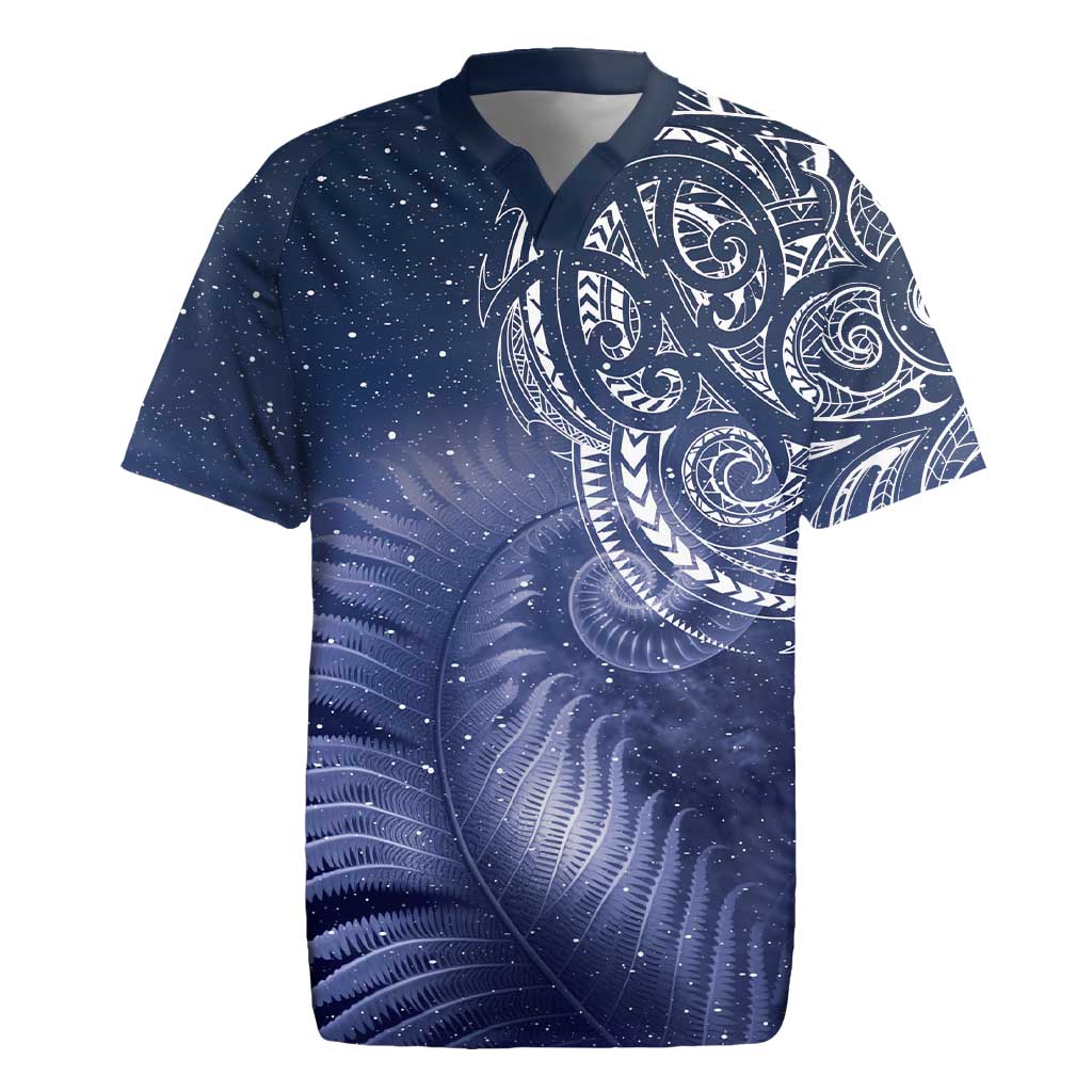 New Zealand Galaxy Fern Rugby Jersey LT9 Galaxy - Polynesian Pride