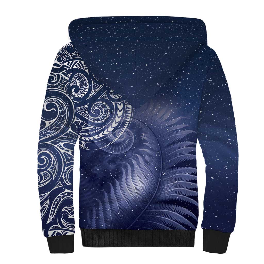 New Zealand Galaxy Fern Sherpa Hoodie