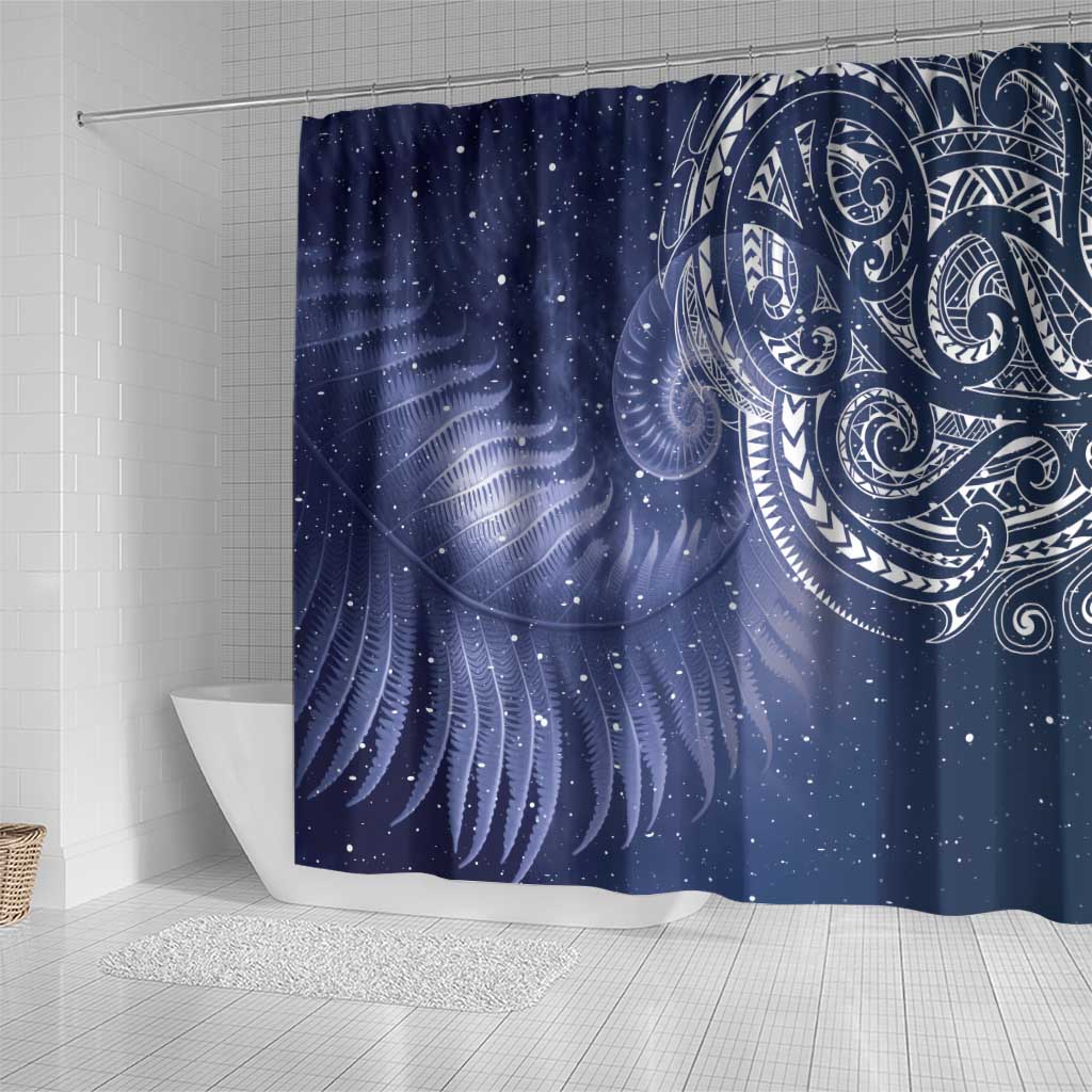New Zealand Galaxy Fern Shower Curtain LT9 - Polynesian Pride