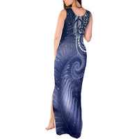 New Zealand Galaxy Fern Tank Maxi Dress LT9 - Polynesian Pride