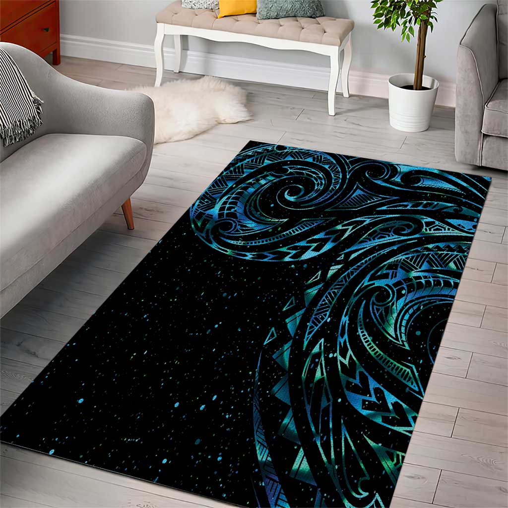 New Zealand Tribal Tattoo Area Rug With Matariki Art LT9 - Polynesian Pride