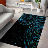 New Zealand Tribal Tattoo Area Rug With Matariki Art LT9 - Polynesian Pride