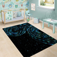 New Zealand Tribal Tattoo Area Rug With Matariki Art LT9 - Polynesian Pride
