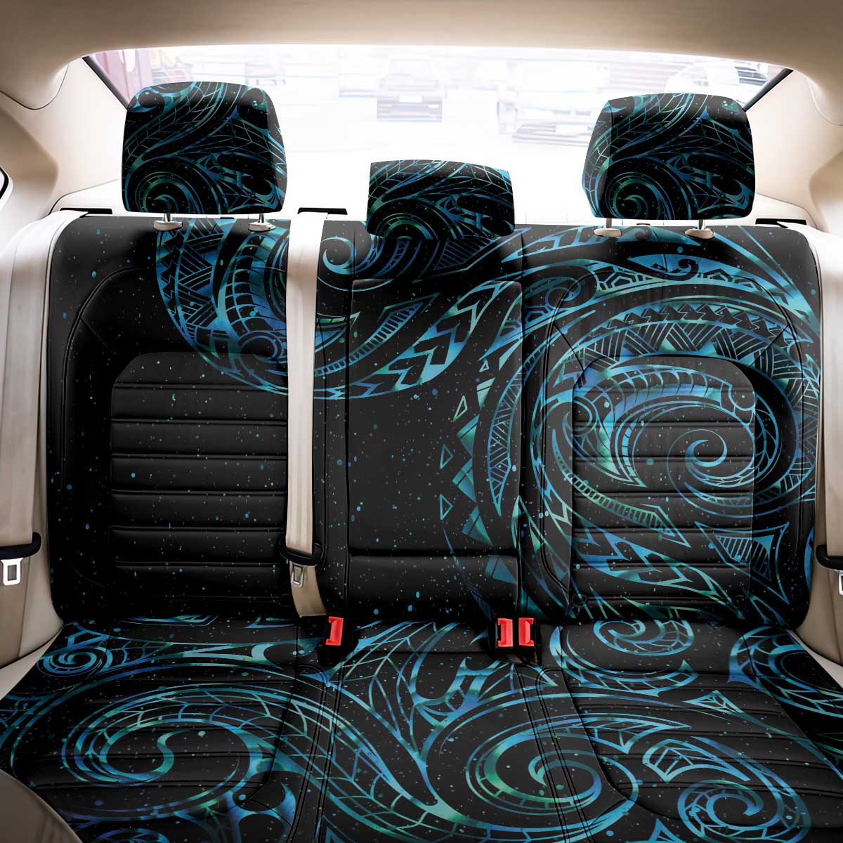 New Zealand Tribal Tattoo Back Car Seat Cover With Matariki Art LT9 - Polynesian Pride