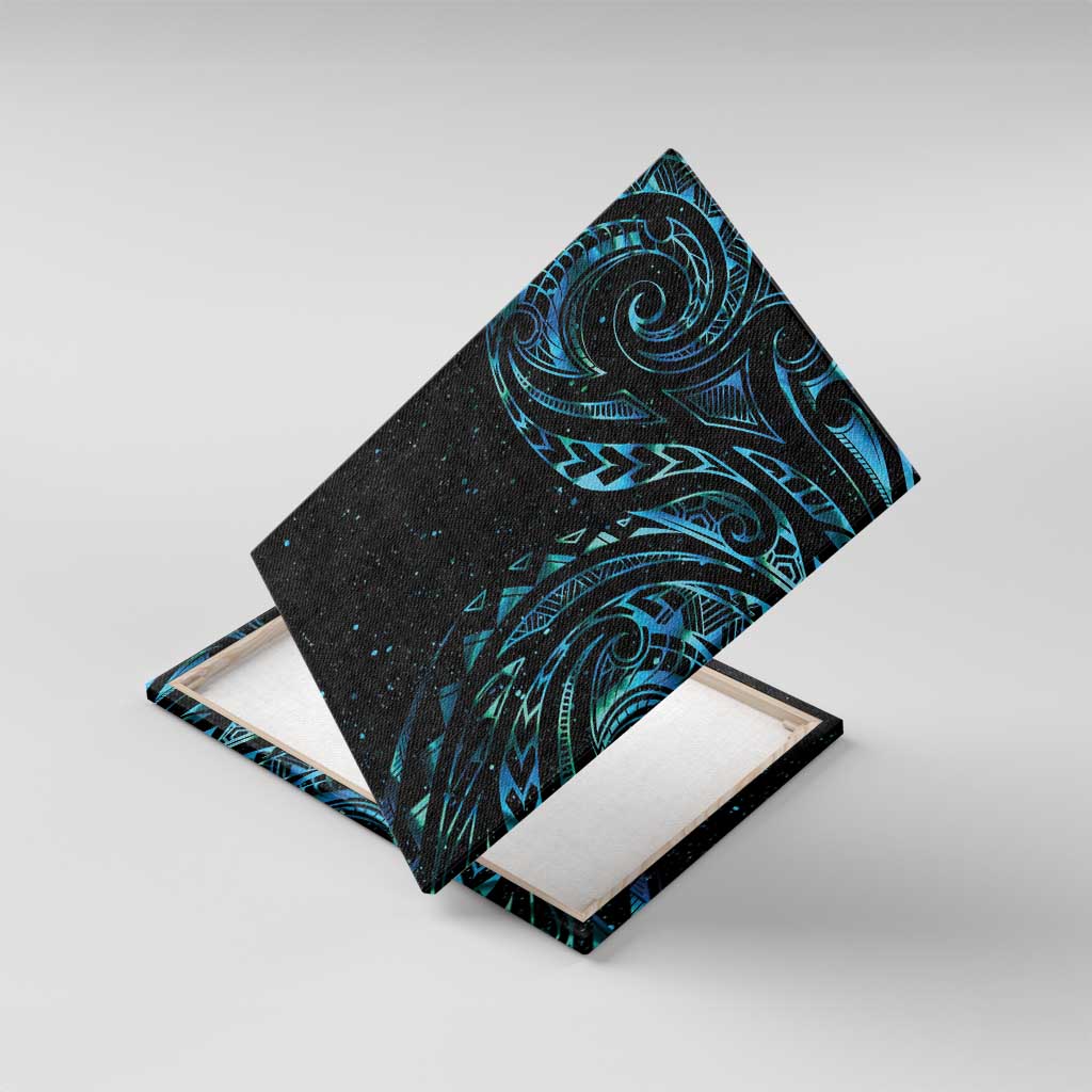 New Zealand Tribal Tattoo Canvas Wall Art With Matariki Art LT9 With Frame Galaxy - Polynesian Pride