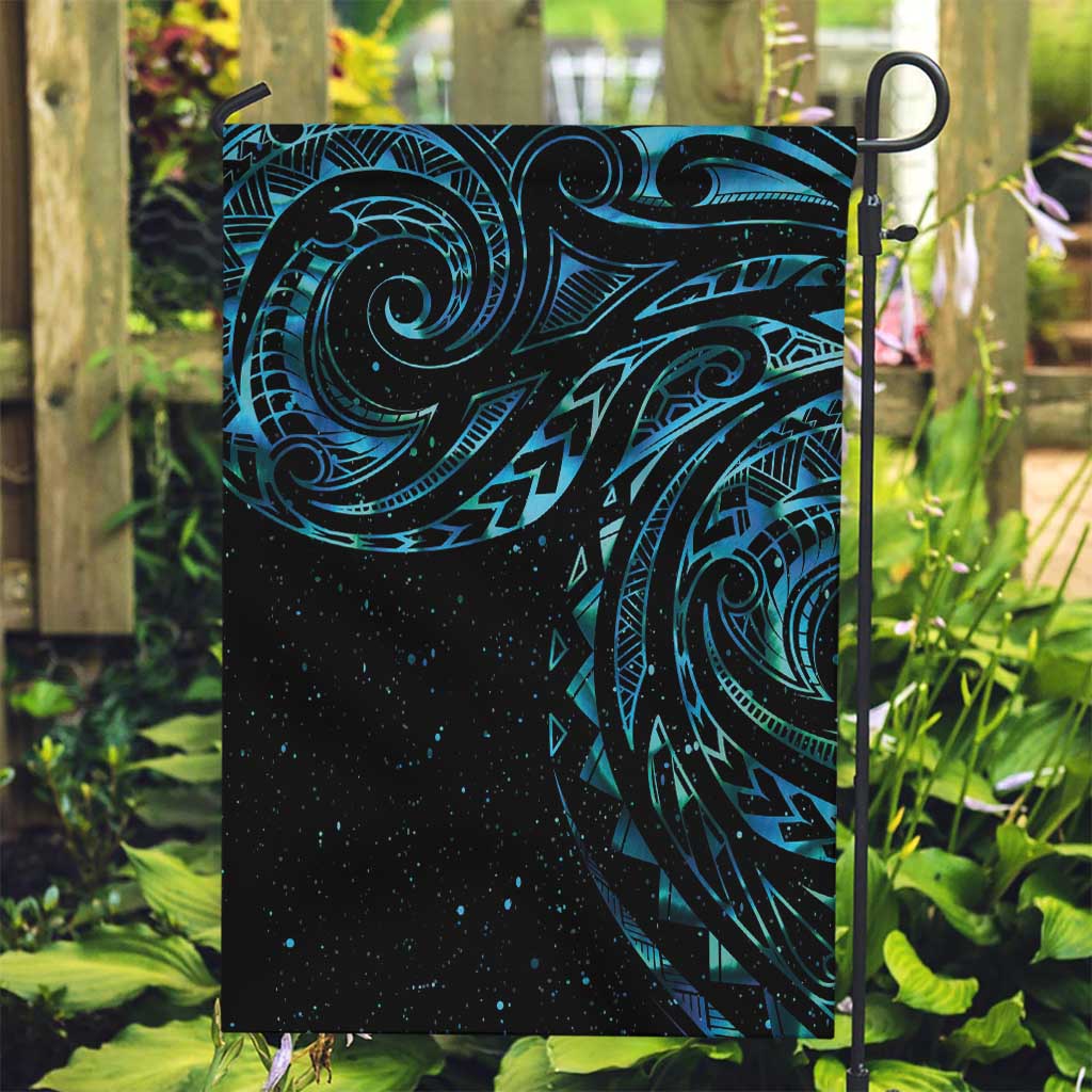 New Zealand Tribal Tattoo Garden Flag With Matariki Art LT9 Garden Flag Galaxy - Polynesian Pride