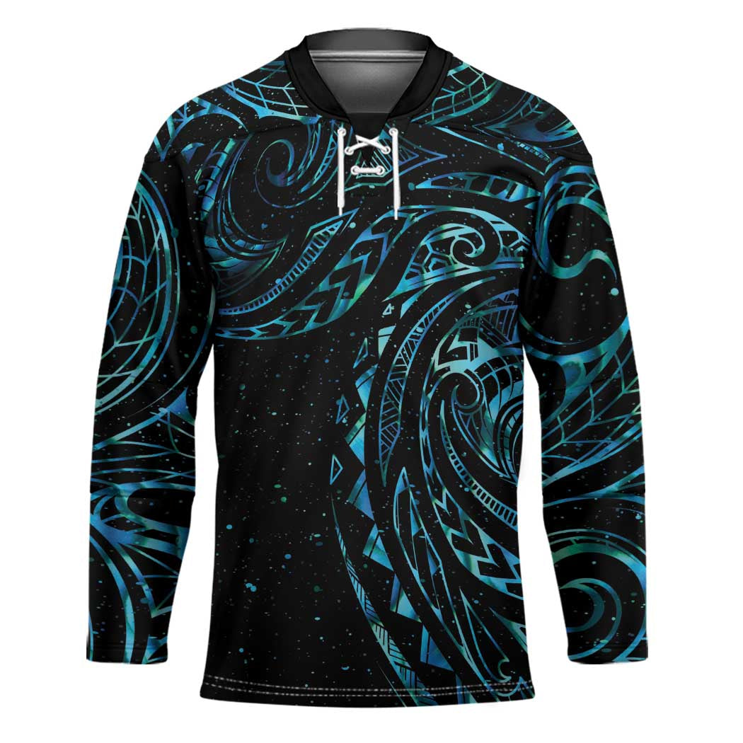 New Zealand Matariki Hockey Jersey Galaxy Maori Tribal Tattoo - Polynesian Pride