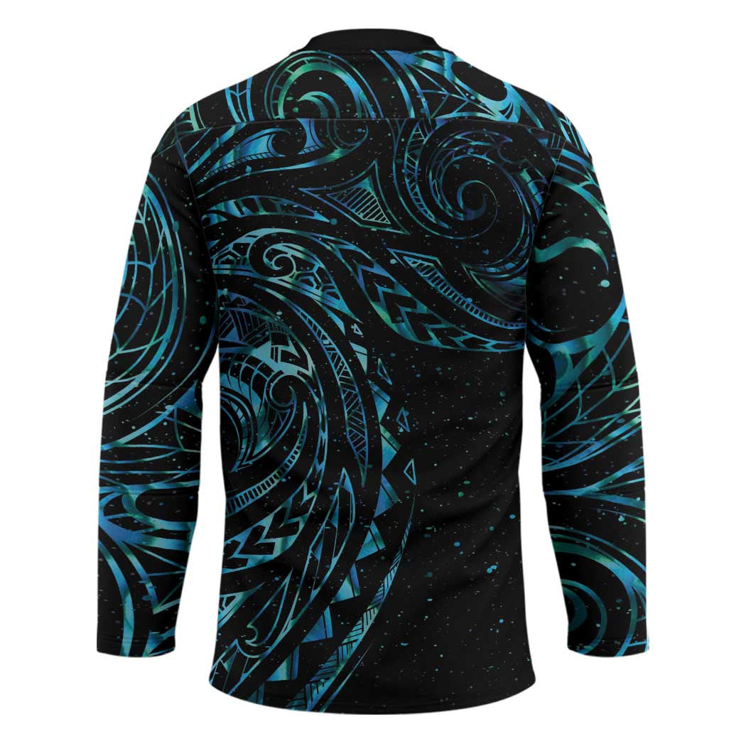 New Zealand Matariki Hockey Jersey Galaxy Maori Tribal Tattoo - Polynesian Pride
