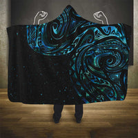New Zealand Tribal Tattoo Hooded Blanket With Matariki Art LT9 - Polynesian Pride