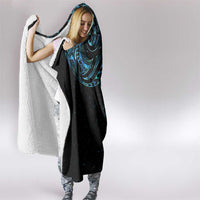 New Zealand Tribal Tattoo Hooded Blanket With Matariki Art LT9 - Polynesian Pride