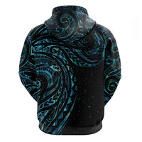 New Zealand Tribal Tattoo Hoodie With Matariki Art LT9 - Polynesian Pride