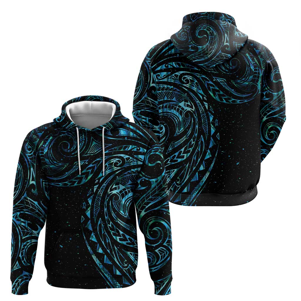 New Zealand Tribal Tattoo Hoodie With Matariki Art LT9 - Polynesian Pride
