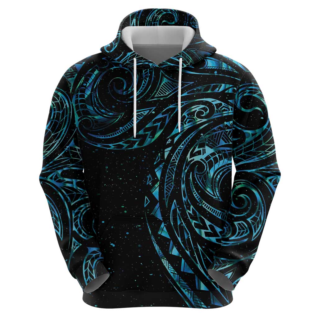 New Zealand Tribal Tattoo Hoodie With Matariki Art LT9 - Polynesian Pride