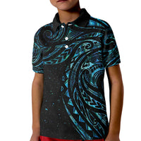 New Zealand Tribal Tattoo Kid Polo Shirt With Matariki Art LT9 Kid Galaxy - Polynesian Pride