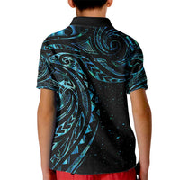 New Zealand Tribal Tattoo Kid Polo Shirt With Matariki Art LT9 - Polynesian Pride