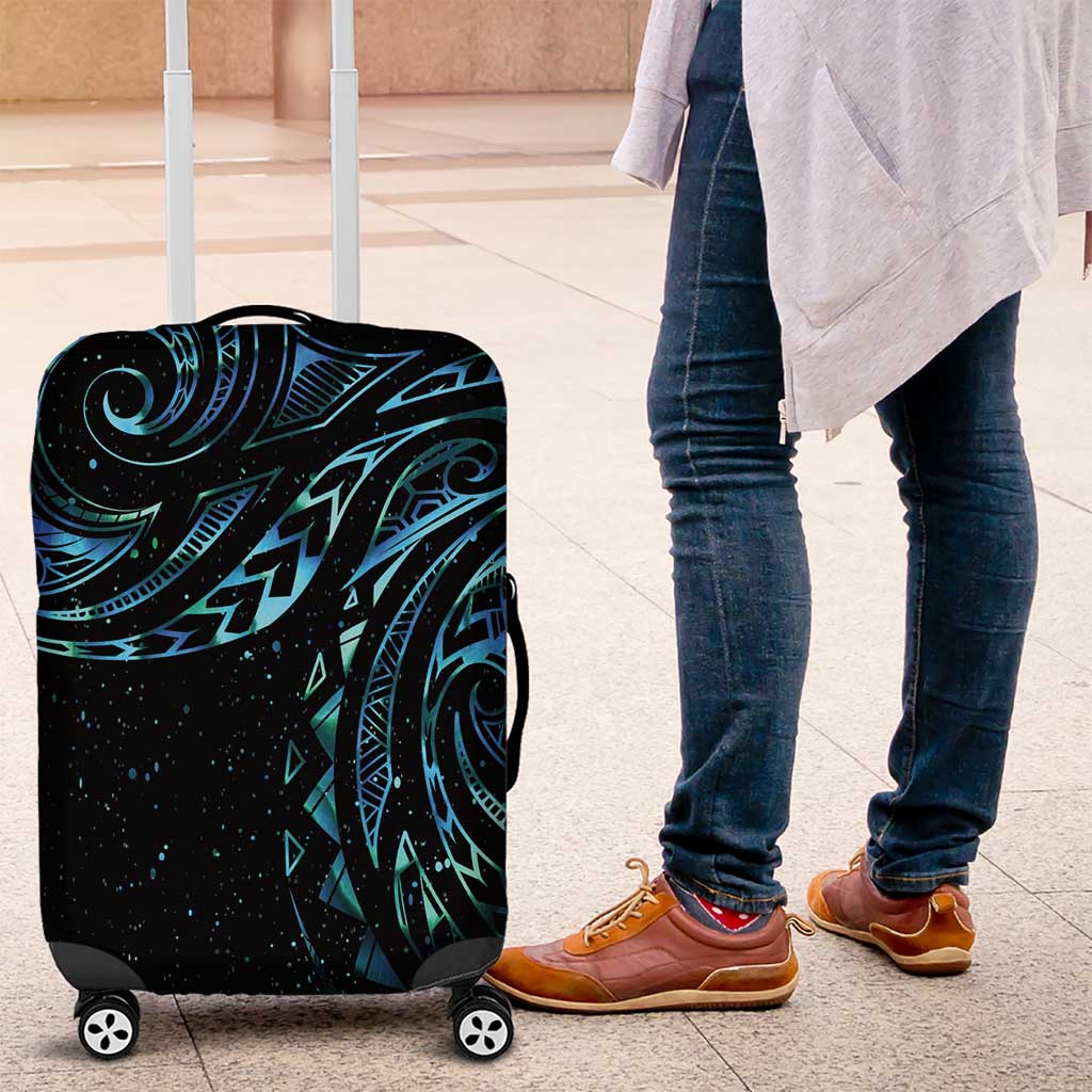 New Zealand Tribal Tattoo Luggage Cover With Matariki Art LT9 Galaxy - Polynesian Pride