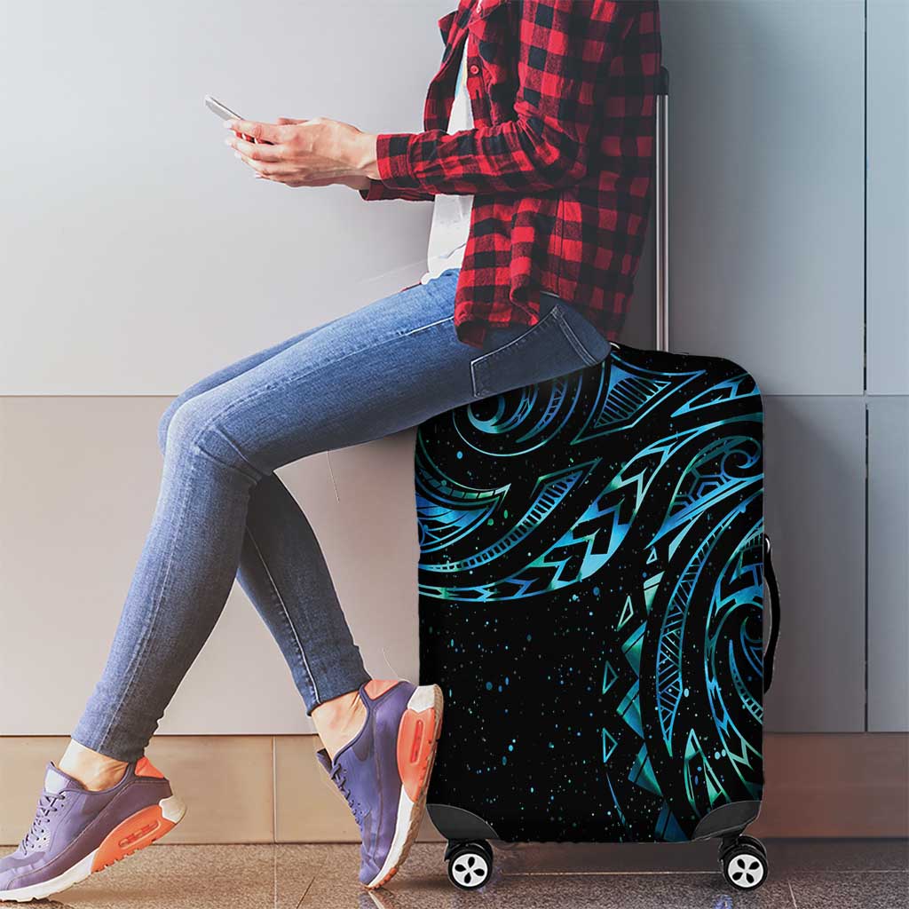 New Zealand Tribal Tattoo Luggage Cover With Matariki Art LT9 - Polynesian Pride