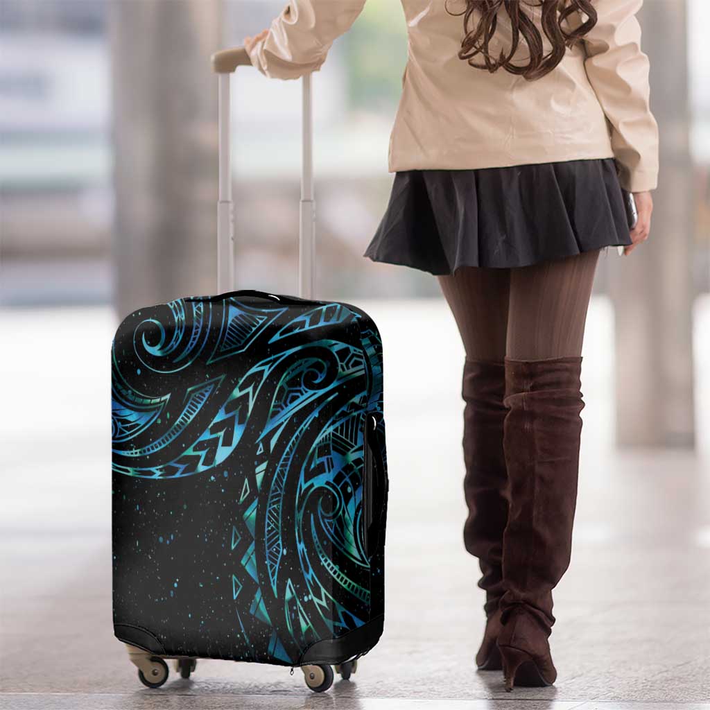 New Zealand Tribal Tattoo Luggage Cover With Matariki Art LT9 - Polynesian Pride