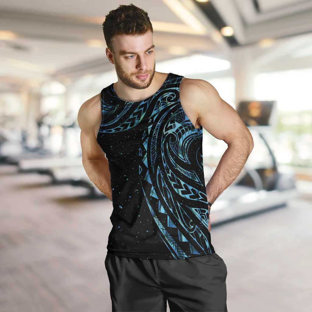 New Zealand Tribal Tattoo Men Tank Top With Matariki Art LT9 Galaxy - Polynesian Pride