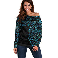 New Zealand Tribal Tattoo Off Shoulder Sweater With Matariki Art LT9 Women Galaxy - Polynesian Pride