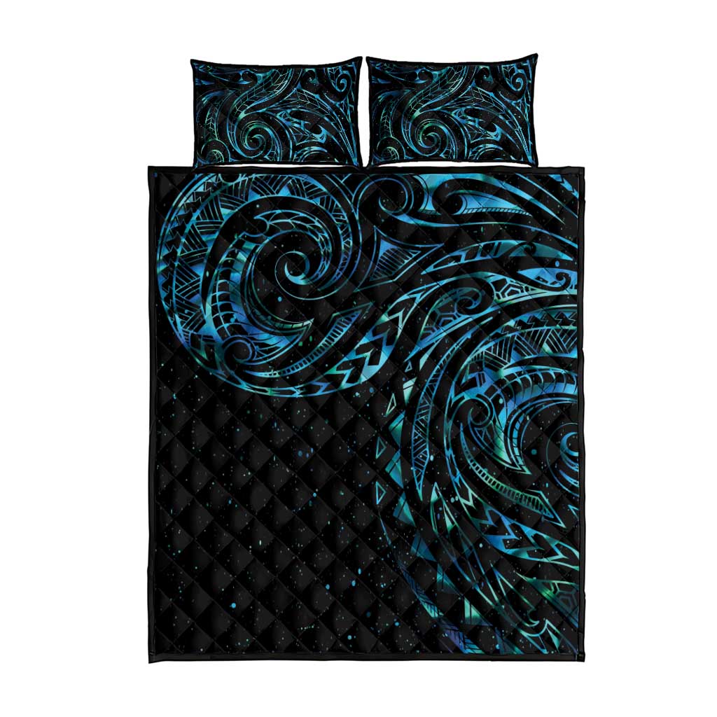 New Zealand Tribal Tattoo Quilt Bed Set With Matariki Art LT9 - Polynesian Pride