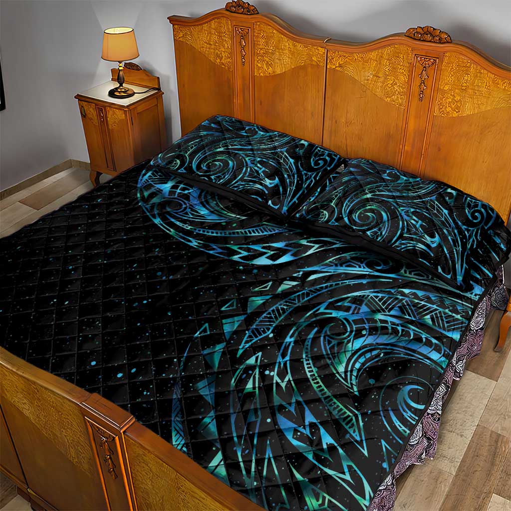 New Zealand Tribal Tattoo Quilt Bed Set With Matariki Art LT9 - Polynesian Pride