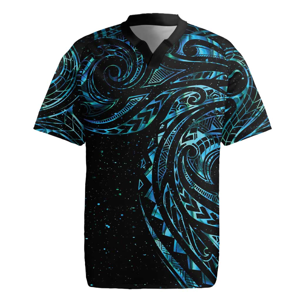 New Zealand Tribal Tattoo Rugby Jersey With Matariki Art LT9 Galaxy - Polynesian Pride