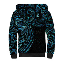 New Zealand Tribal Tattoo Sherpa Hoodie With Matariki Art LT9 - Polynesian Pride