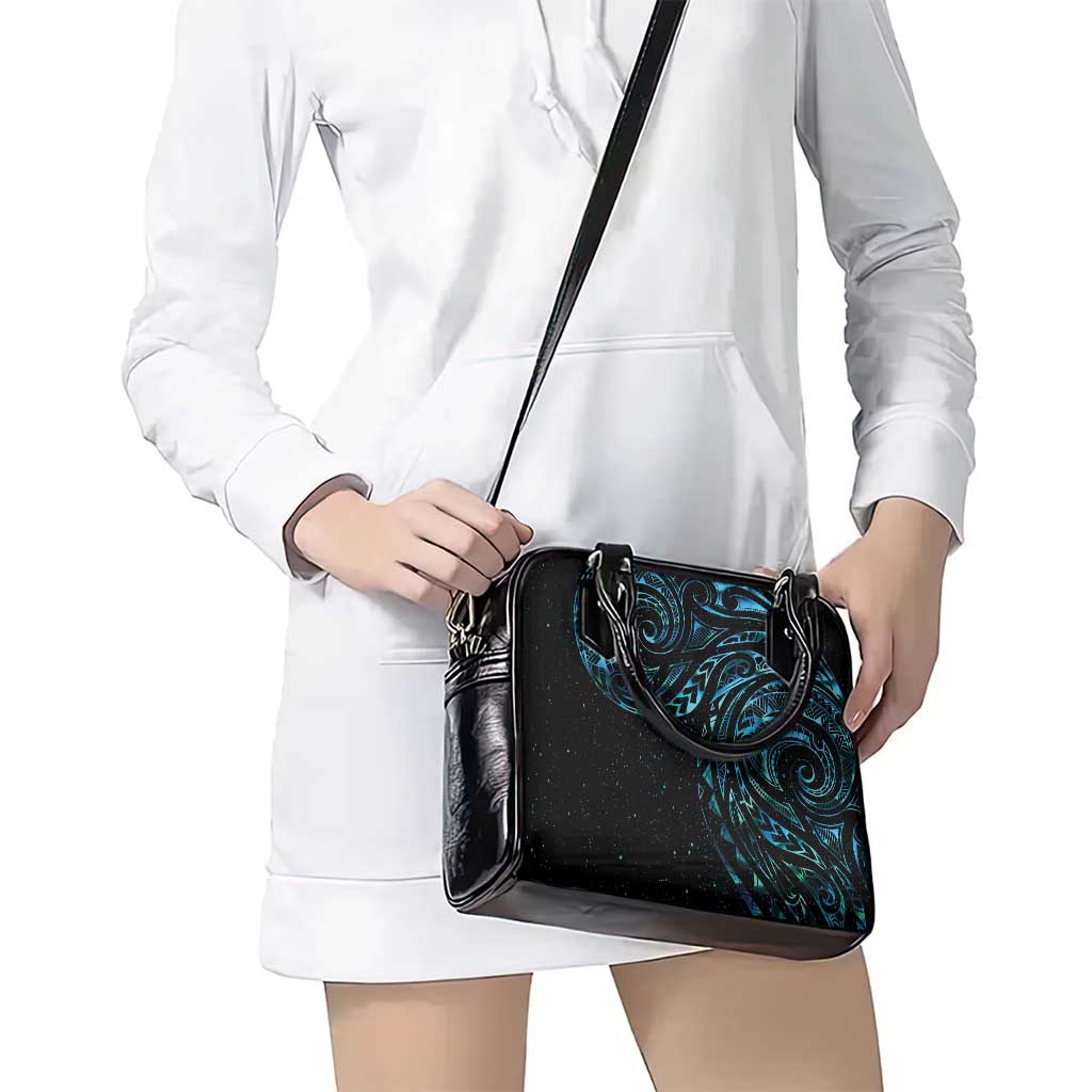 New Zealand Tribal Tattoo Shoulder Handbag With Matariki Art LT9 - Polynesian Pride