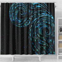 New Zealand Tribal Tattoo Shower Curtain With Matariki Art LT9 - Polynesian Pride