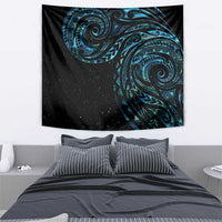 New Zealand Tribal Tattoo Tapestry With Matariki Art LT9 - Polynesian Pride