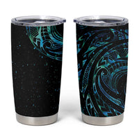 New Zealand Tribal Tattoo Tumbler Cup With Matariki Art LT9 Galaxy - Polynesian Pride